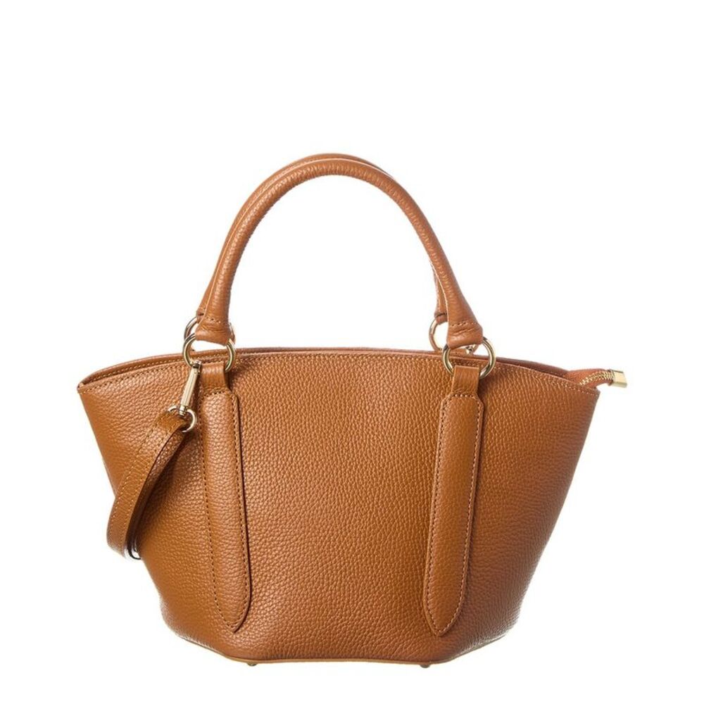 Italian Leather Top Handle Tote